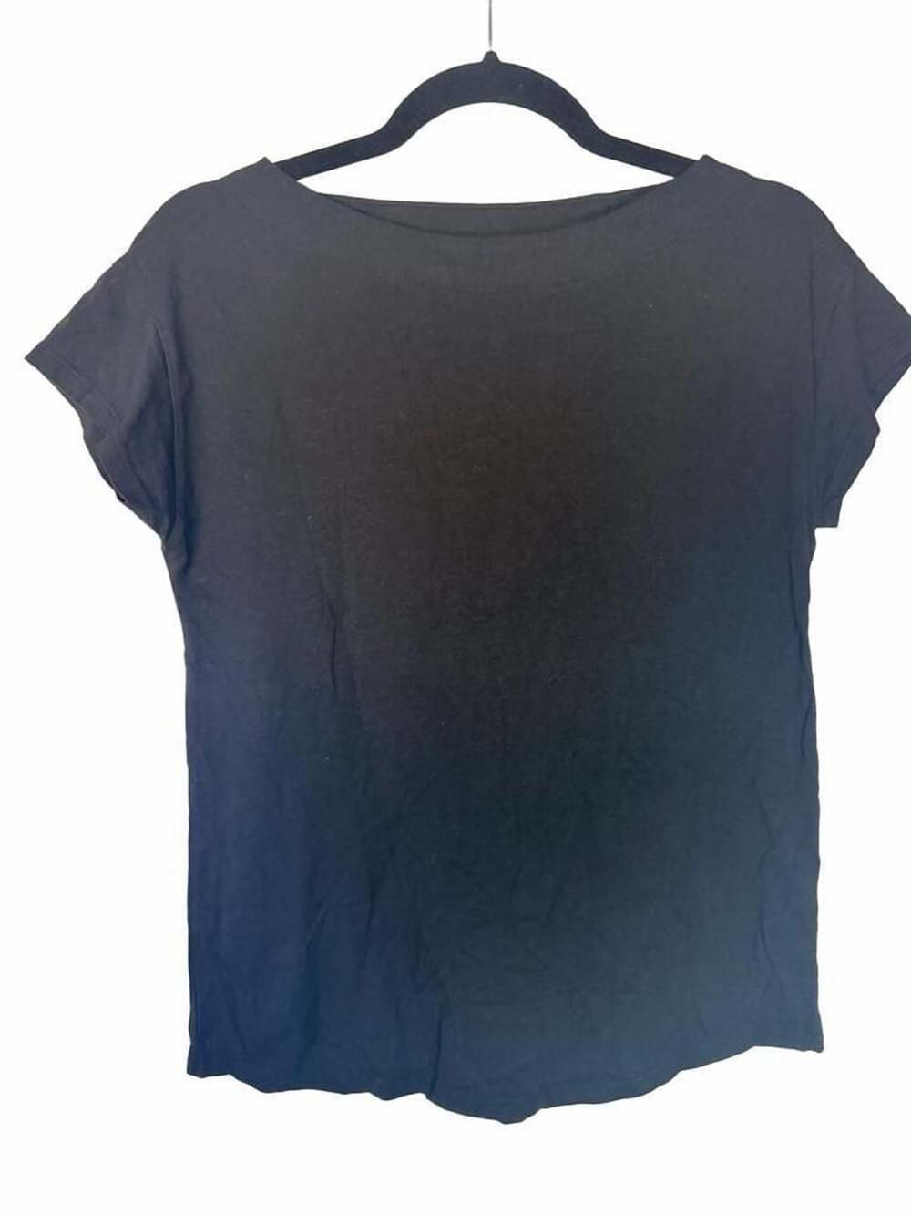 Boden Black Boat Neck Short Sleeve Top US 6 UK 10_173